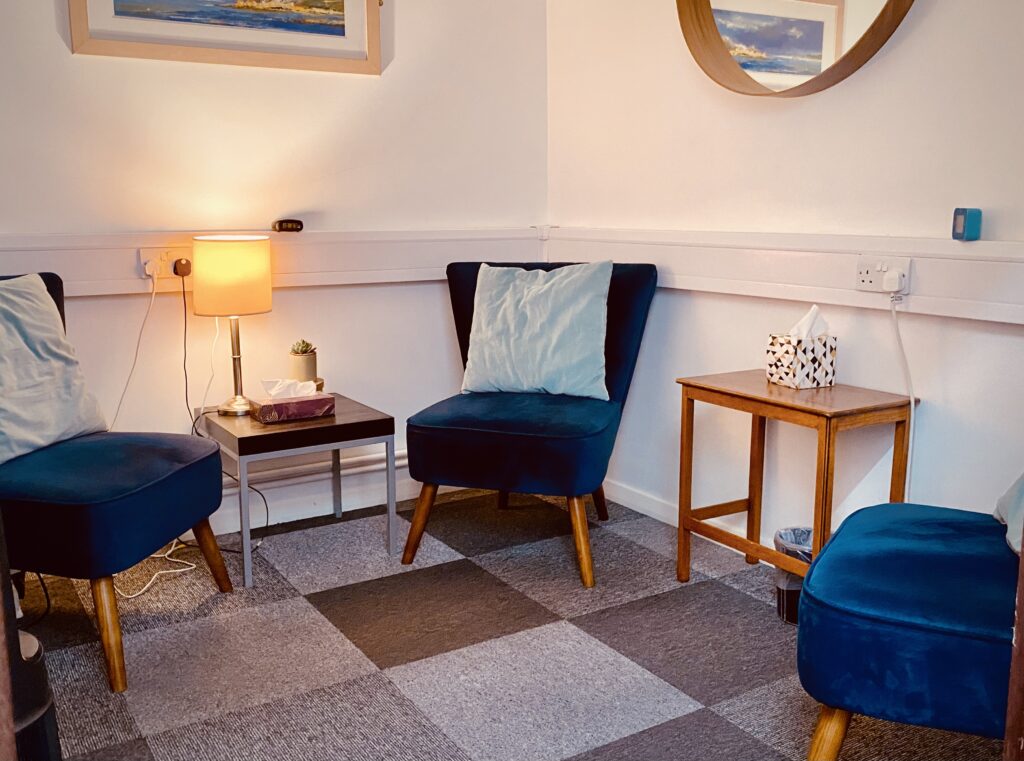 Counselling room at Studio 31, Hideaway Work Space, Streatham